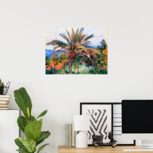 Poster Monet - Palmier à Bordighera,