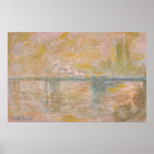 Poster Monet - Pont Charing Cross À Londres