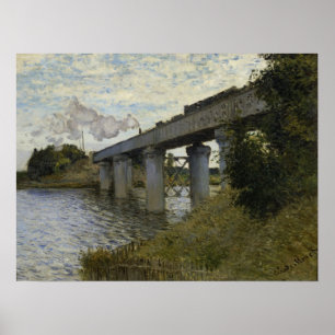 Poster Monet - Pont Ferroviaire À Argenteuil