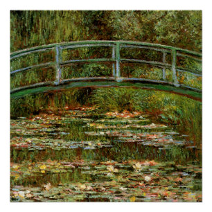 Poster Monet Pont Japonais Français Giverney
