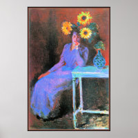 Monet - Portrait de Suzanne Hoschede