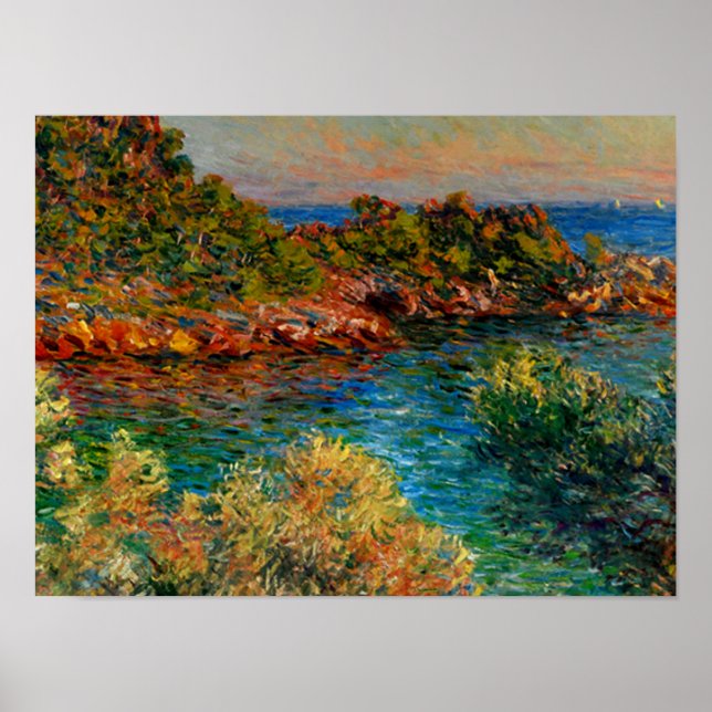 Poster Monet - Près de Monte Carlo (Devant)
