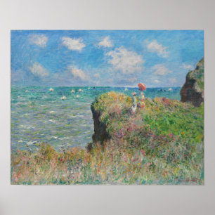 Poster Monet - Promenade De Falaises À Pourville