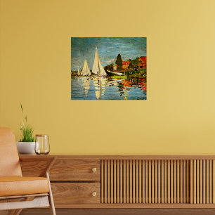 Poster Monet, Regattas à Argenteuil