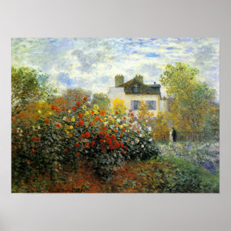Poster Monet Rose Garden