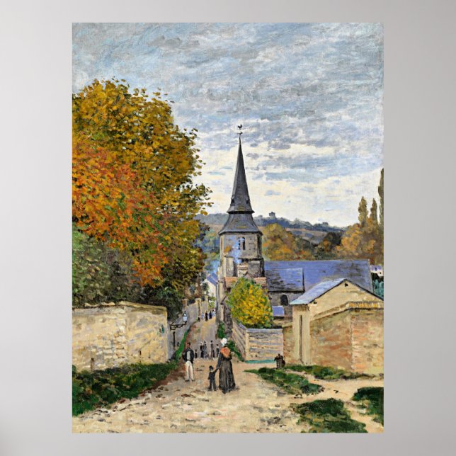 Poster Monet - Rue de Sainte-Adresse, art, (Devant)