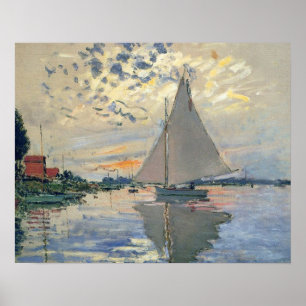 Poster Monet Sailboat Français Impressionnisme Art classi