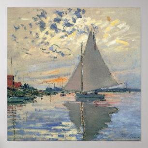 Poster Monet Sailboat Français Impressionnisme Art classi