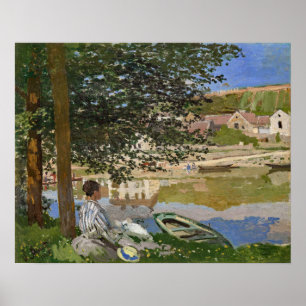Poster Monet sur la rive Peinture paysagère