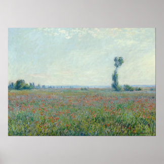 Poster Monet, terrain de pavot