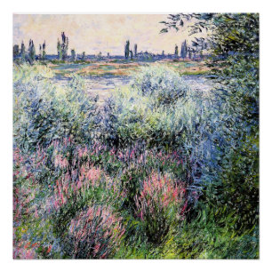 Poster Monet - Un endroit sur les bords de Seine