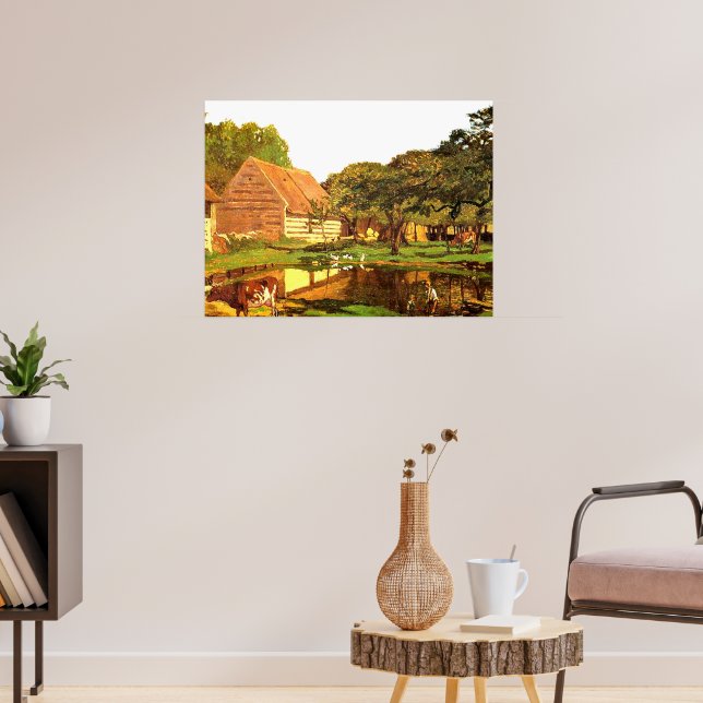 Poster Monet - Une ferme en Normandie (Salon 3)