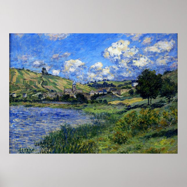 Poster Monet - Vetheuil, Paysage (Devant)