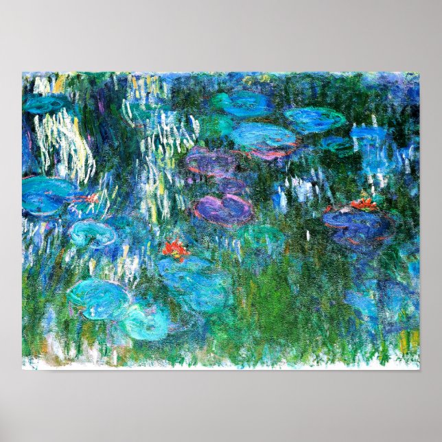 Poster Monet - Water Lilies, 1916-1919, (Devant)