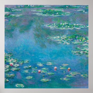 Poster Monet Water Lilies Impressionniste Peinture