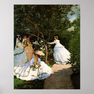 Poster Monet Women in the Garden