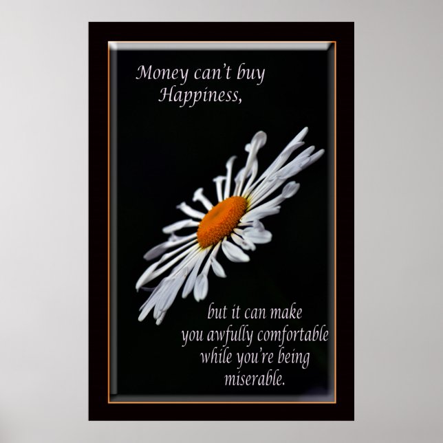 Poster Money can't (Devant)