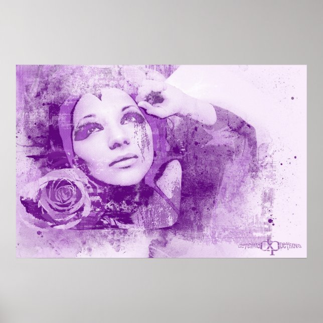 Poster Monique Et Rose - Grunge Art (Devant)