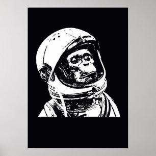 Poster Monkey astronaute