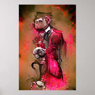 Poster Monkey Butler
