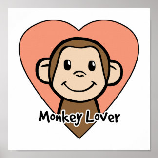 Poster Monkey Lover