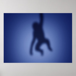 Poster Monkey silhouette