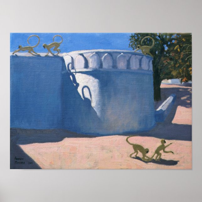 Poster Monkey Temple India 2000 (Devant)