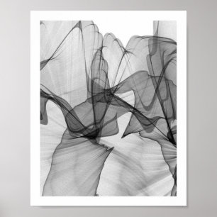 Poster Monochrome Abstrait   8x10