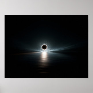 Poster Monochrome Illustration of Solitary Man on Bench w