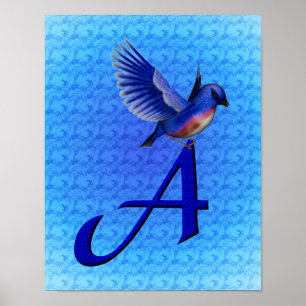 Poster Monogramme initial A