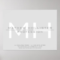 Monogramme masculin, affaires grises