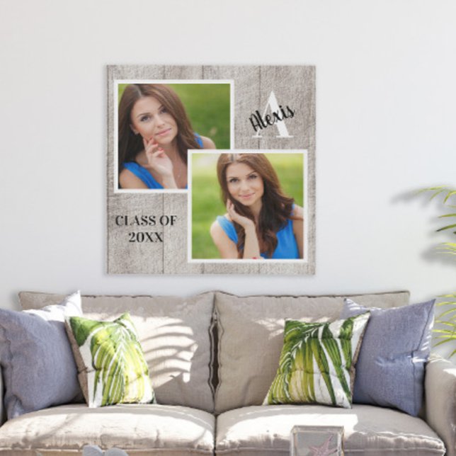 Poster Monogramme personnalisé Portrait principal Collage (Créateur téléchargé)