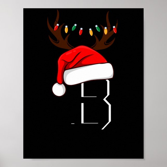 Poster Monogrammed Family Christmas Matching Outfits  (Devant)