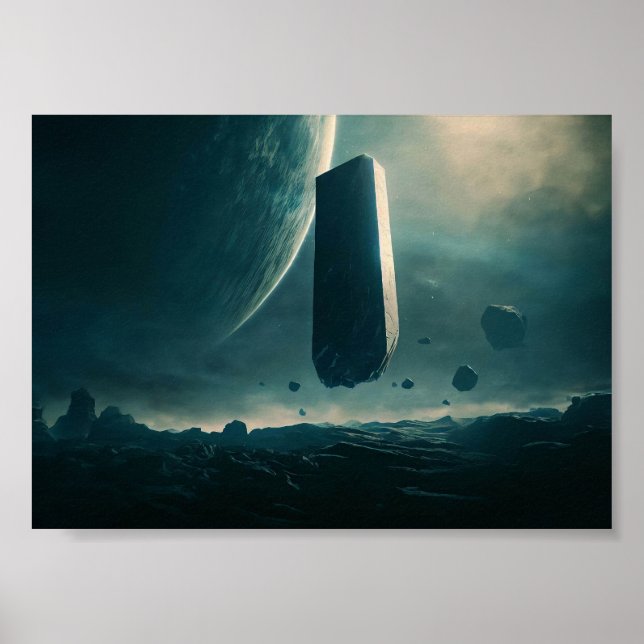 Poster Monolithe de gravité zéro (Devant)