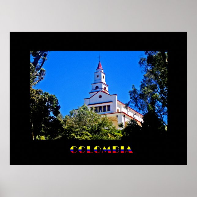 Poster Monserrate Colombia (Devant)