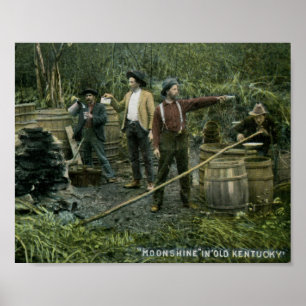 Poster Monshine Toujours dans le vieux Kentucky 1908 Vint