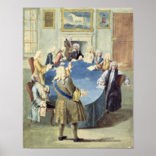Poster Monsieur Robert Walpole adressant son coffret