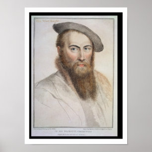 Poster Monsieur Thomas Wyatt (c.1503-42) gravé par