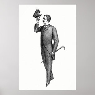 Poster Monsieur victorien selfie