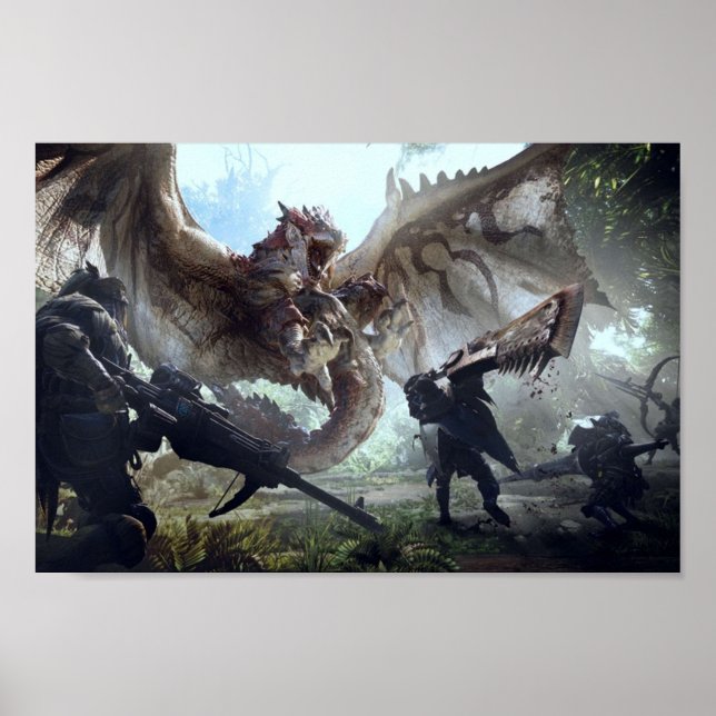 Poster Monster Hunter World Rathalos (Devant)