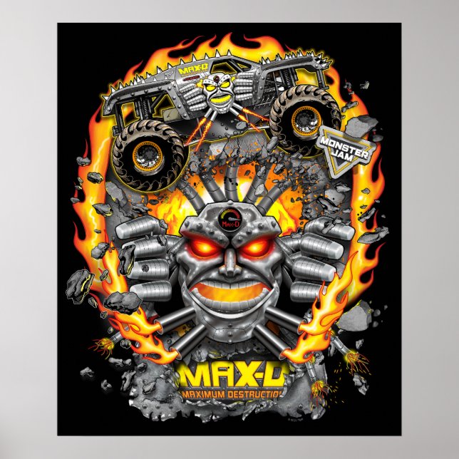 Poster Monster Jam Max-D (Devant)