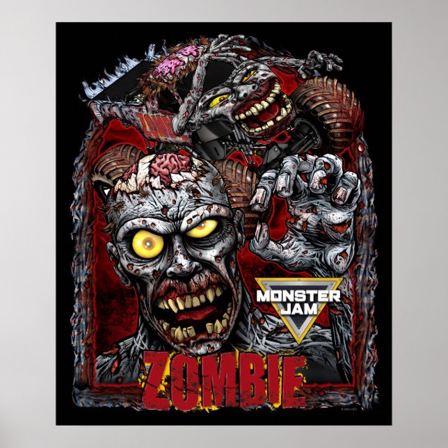 Poster Monster Jam Zombie (Devant)