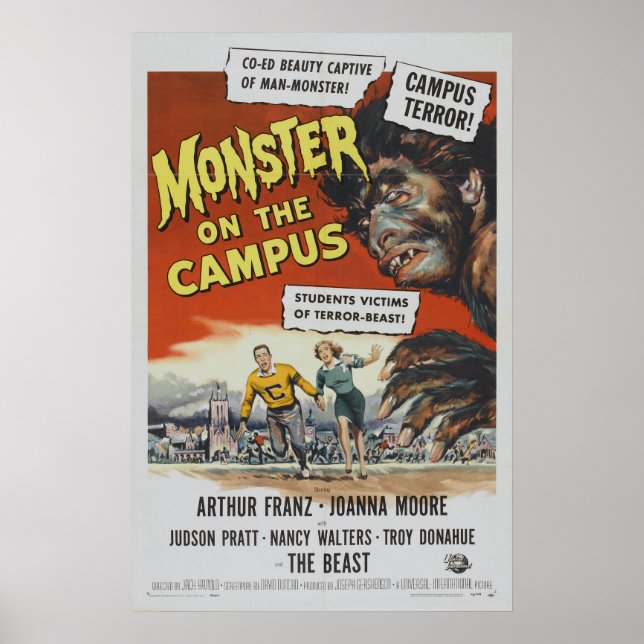 Poster Monster sur le Campus Classic film d'horreur (Devant)