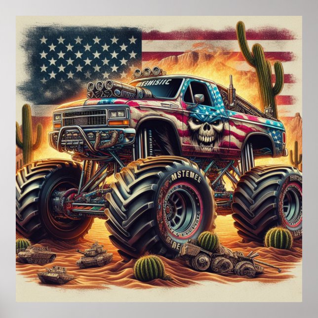 POSTER MONSTER TRUCK (Devant)