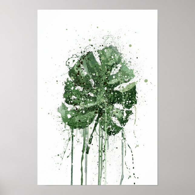 Poster Monstera Leaf  (Devant)