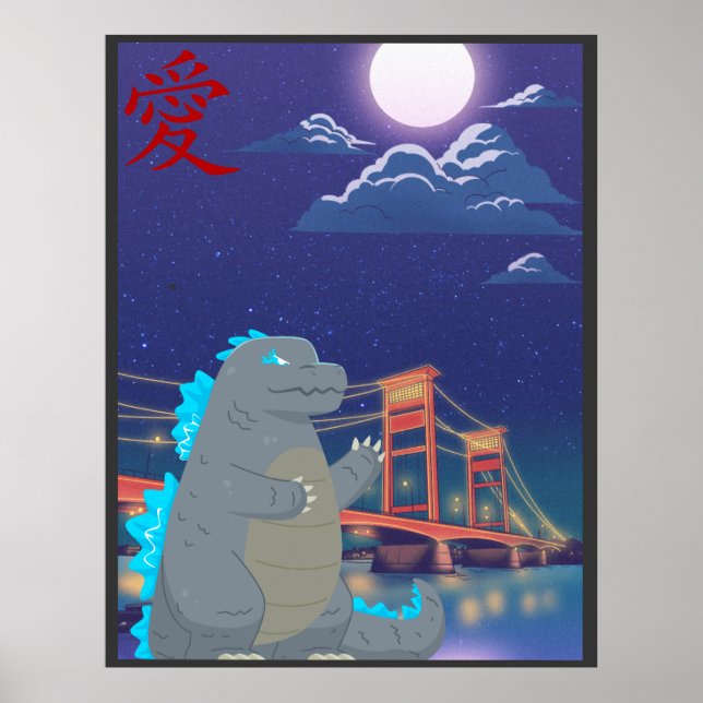 Poster Monstre adorable de Cutezilla (Devant)