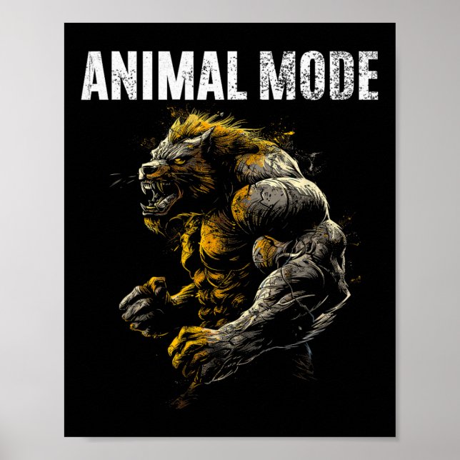 Poster Monstre De Construction De Bodybuilding (Devant)