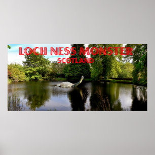 Poster monstre Ecosse de Loch Ness