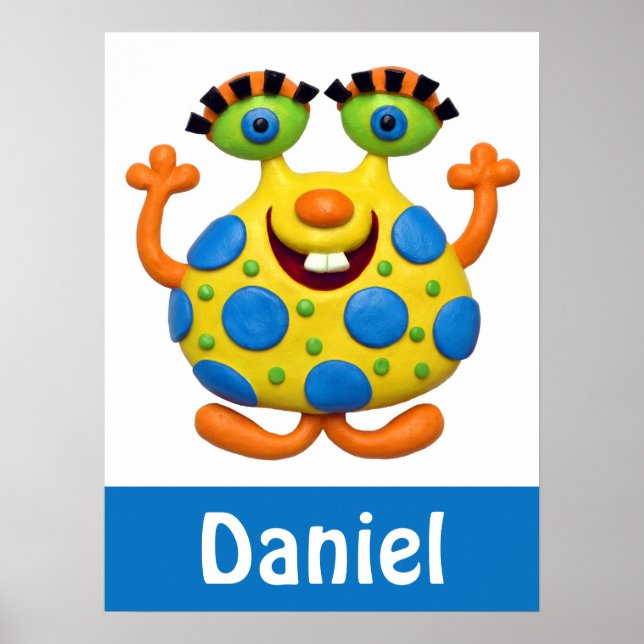 Poster Monstre jaune tacheté (Devant)