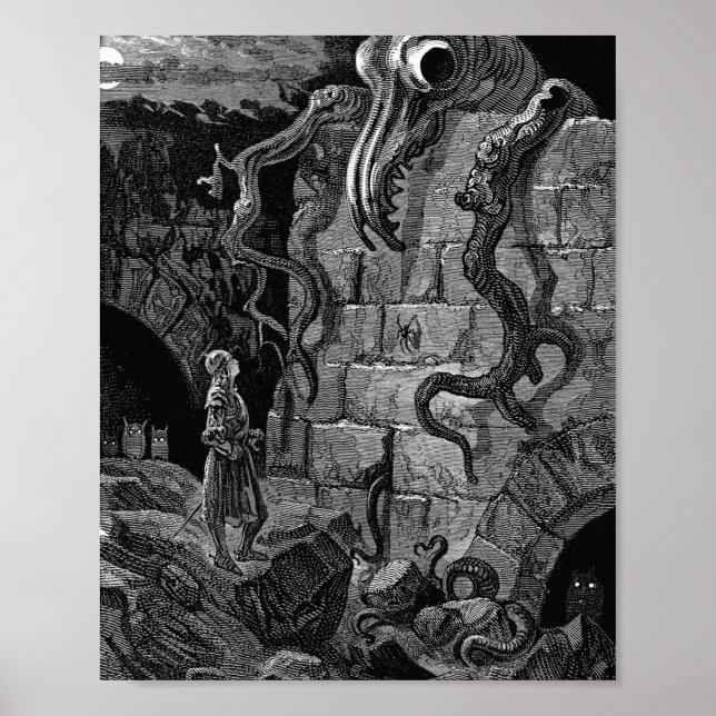 Poster Monstre narquois Par Gustave Dore (Devant)